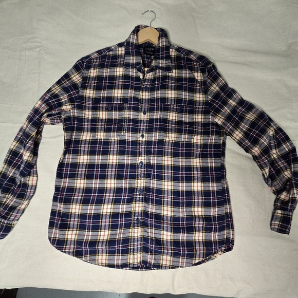 J. Crew Plaid Flannel Xl Men's Button Down Shirt - Blue - Picture 2 of 11